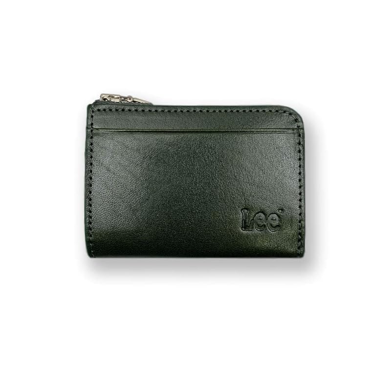 全8色！Lee（リー）高級イタリアンレザーパスケース付コインケース ラウンドファスナー 小銭入れ 0520236a (グリーン)