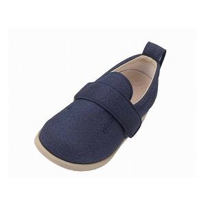 介護靴 施設・院内用 ダブルマジック２雅 7E(ワイドサイズ) 7021 片足 徳武産業 あゆみシリーズ ／L (23.023.5cm) 紺 右足