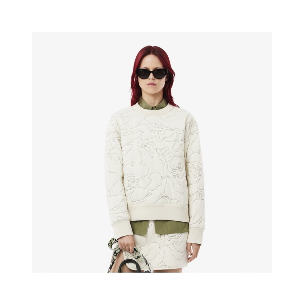 ラコステ女性用花柄リバーシブルパッド入りスウェットシャツ SF2686-54N ID8Tシャツ・カットソー