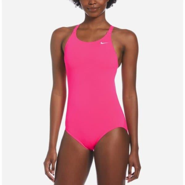 女性アンサーソリッドファストバック刺繍ローカット NESSA040-678 (ハイパーピンク)