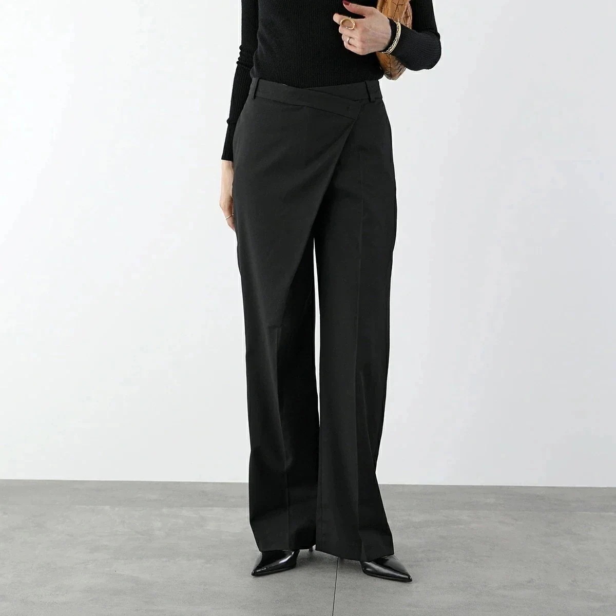 The Garment ザ ガーメント スラックス pluto twist 20511 レディース パンツ ワイド ストレート ツイスト 050 【mega】