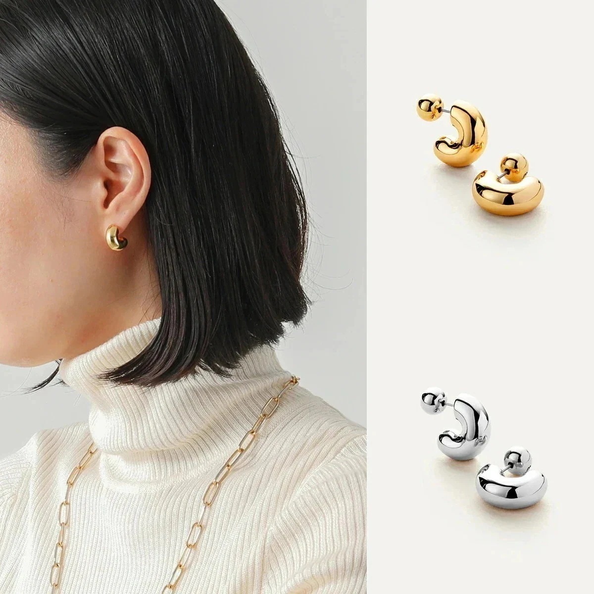 JENNY BIRD ジェニーバード ピアス Tome Hoops Small JB3291-HPG JB3291-HPS レディース フープ ロゴ 刻印 アク