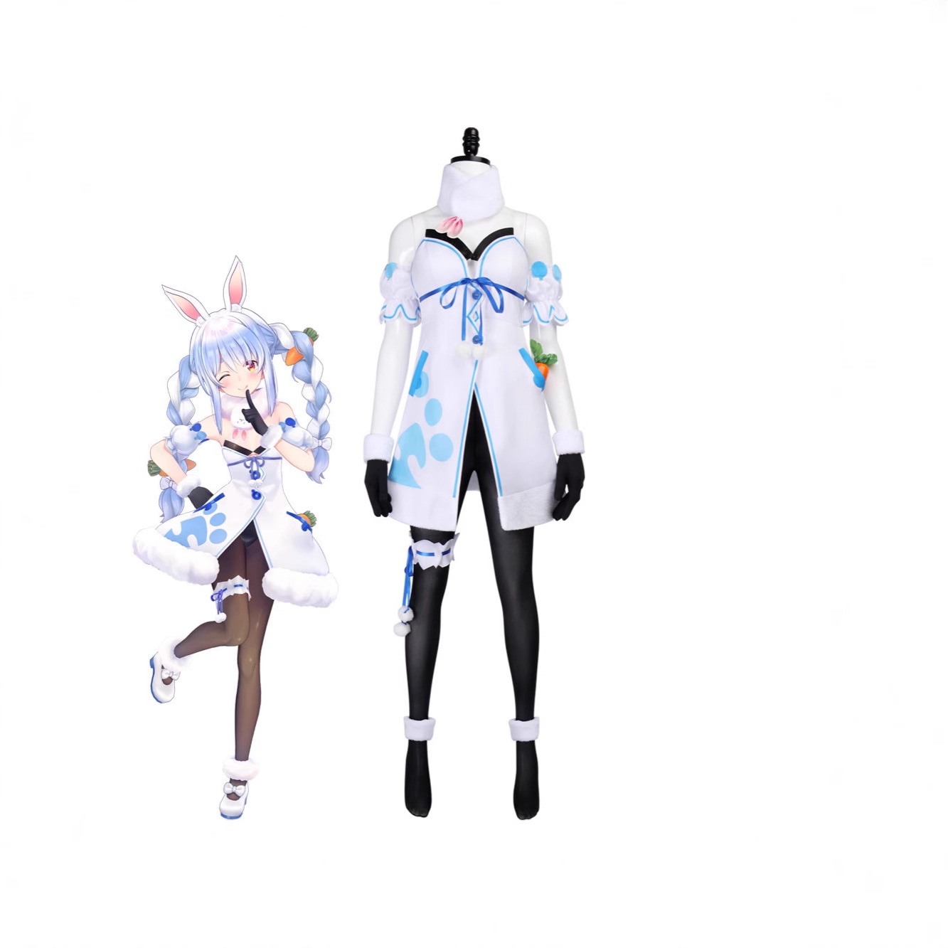 VTuber 兎田ぺこらコス服二次元アニメコスプレ衣装