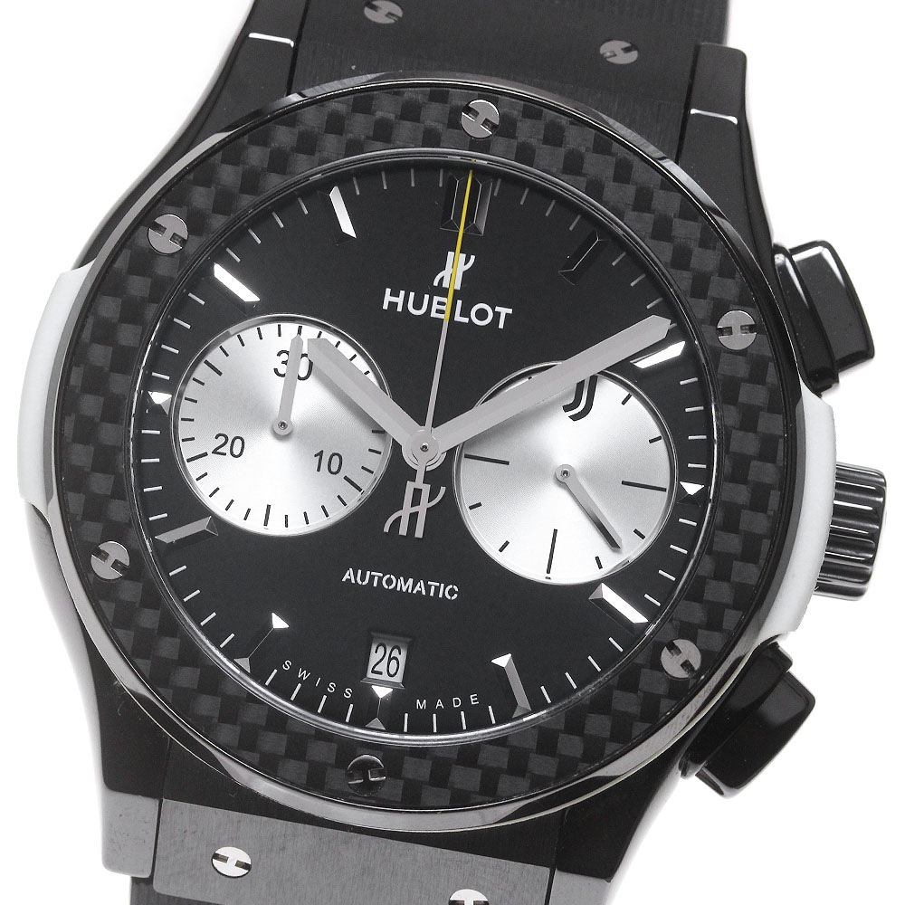 ウブロ HUBLOT 521.CQ.1420.LR.JUV18 クラシック フュージョン クロノグラフ ユベントス リミテッド 自動巻 メンズ 美品 保証書付き_867241【中古】