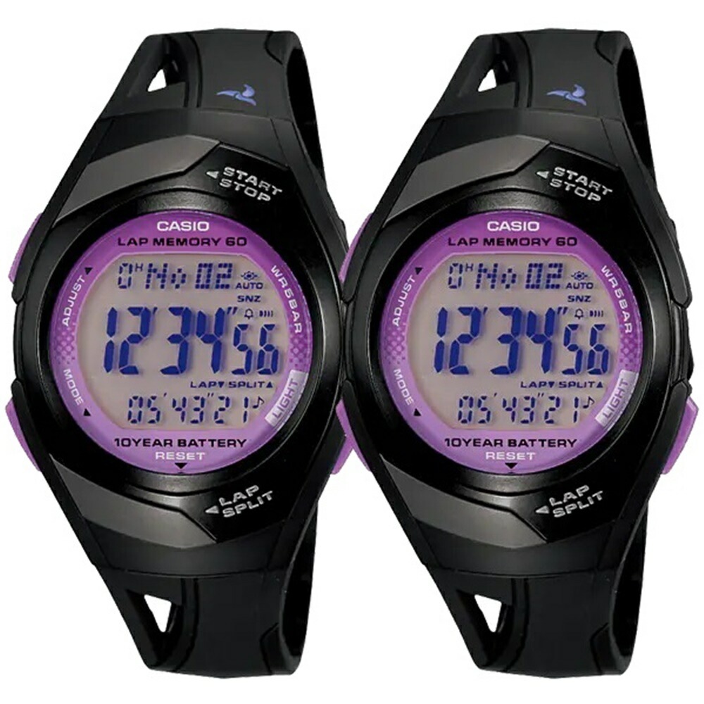 ペアウォッチ カシオ お揃い 一緒にランニング マラソン スポーツ ジョギング ランナー 軽い 着け心地 コンパクト 10気圧防水 両親 友達メモリー 健康管理 フィズ プレゼント