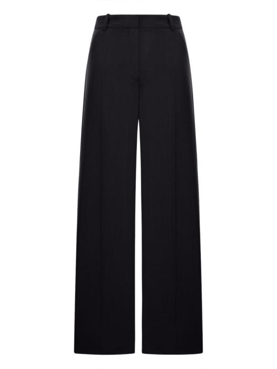 TOTEME Women Straight Pants 254WRB0303FB0475 BLACK001