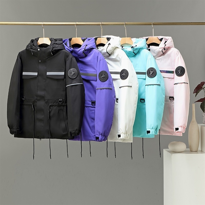 冬用ダウンジャケット男女兼用カップルパーカー90ホワイトダックダウン増厚防寒防寒ジャケット 6,599円