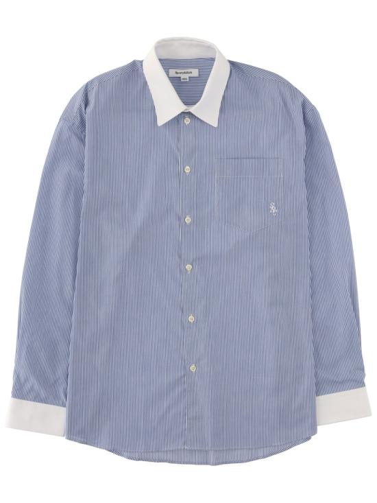 SPORTY & RICH Men Shirts SI01961302ST09 NAVYSTRIPE BLUE