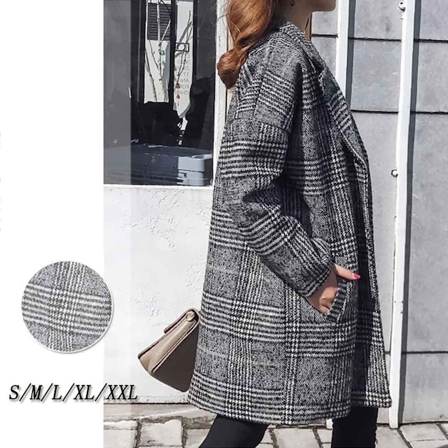 グレンチェック チェスターコート Checkered Comfort Winter
