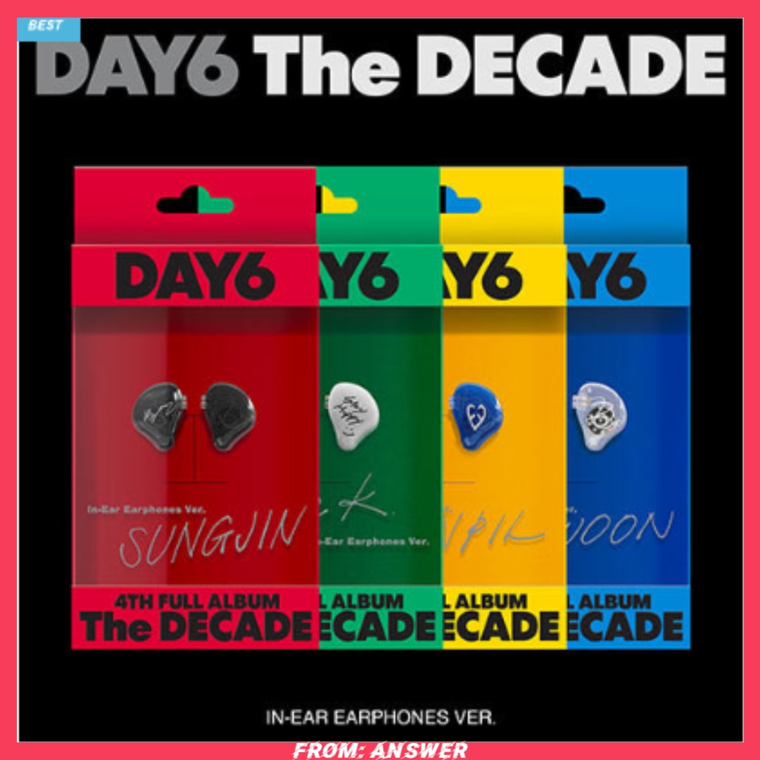 [デイシックス グッズ] DAY6 正規4集 The DECADE インイヤーイヤホン 4種の中からランダム+特典2枚