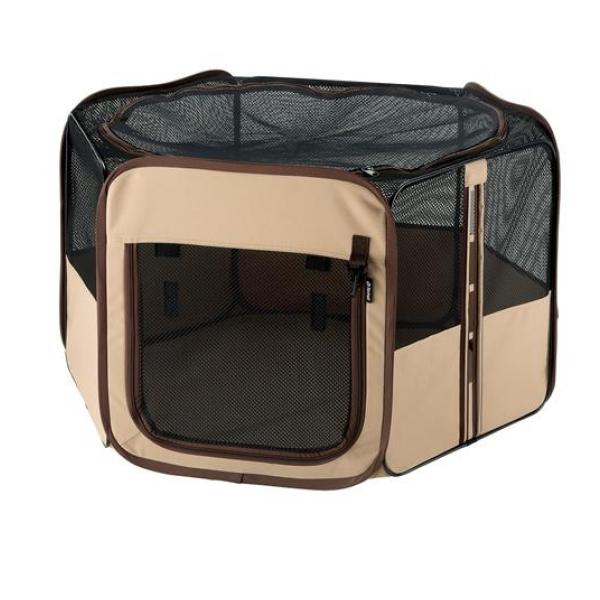 リッチェル たためるペットサークル 90-90 超小型犬・小型犬用 1組入 (ブラウン)