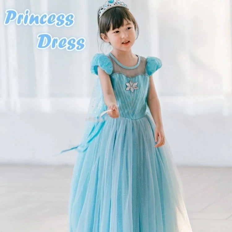 【急速出荷】プリンセスドレス 子供用 プリンセス 子供 かわいい 半袖 キッズ 春夏秋冬 キッズ ワンピース ハロウィン コスプレ 仮装 プリンセス キッズワンピース クリスマスプレゼント コ