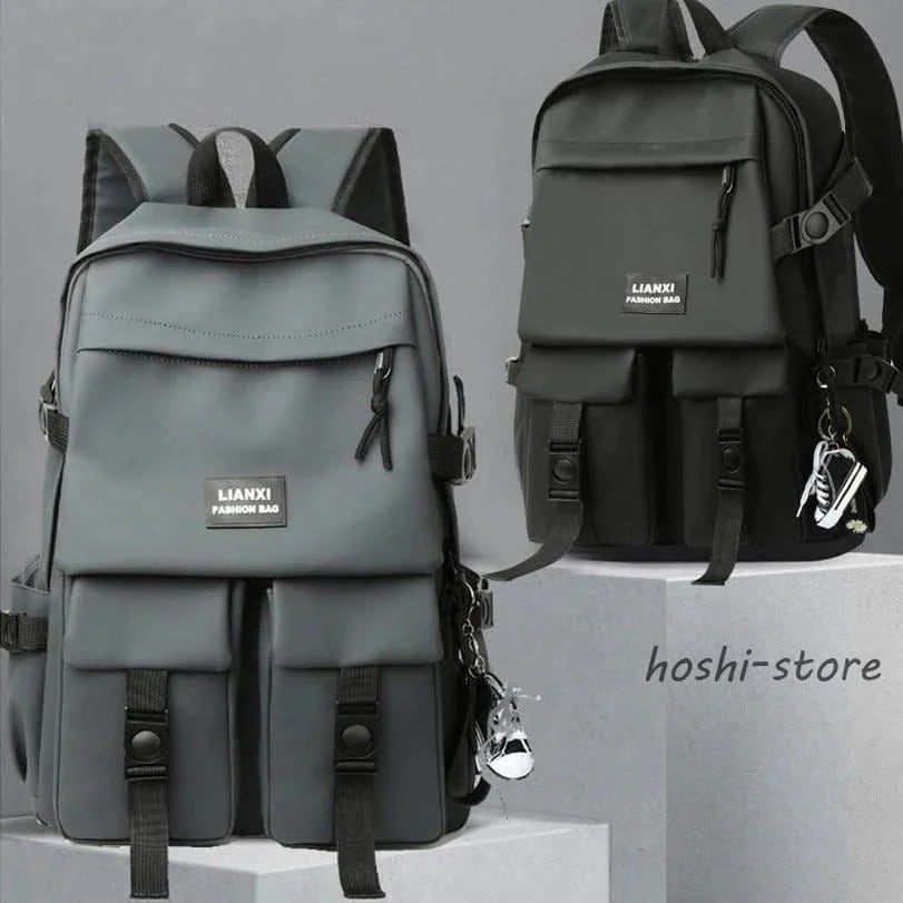 人気新作【急速出荷】リュック メンズ レディース 通学 大容量 防水 軽量 おしゃれ A4 撥水 通勤 PC収納 多機能 デイバッグ シンプル 黒 グレー リュックサック