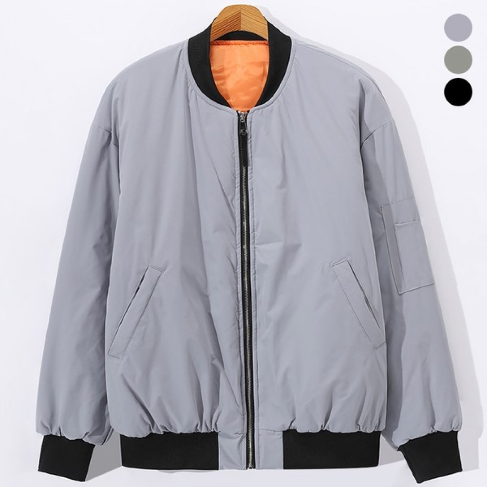 （黄水）ベーシックライトウェイトアビエーションパッド入りジャケットジャンパーSHPD1254