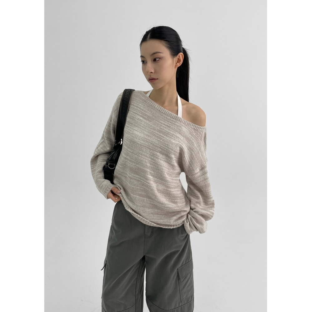 ブラックアップ [MADE] グラボカボートネックニット