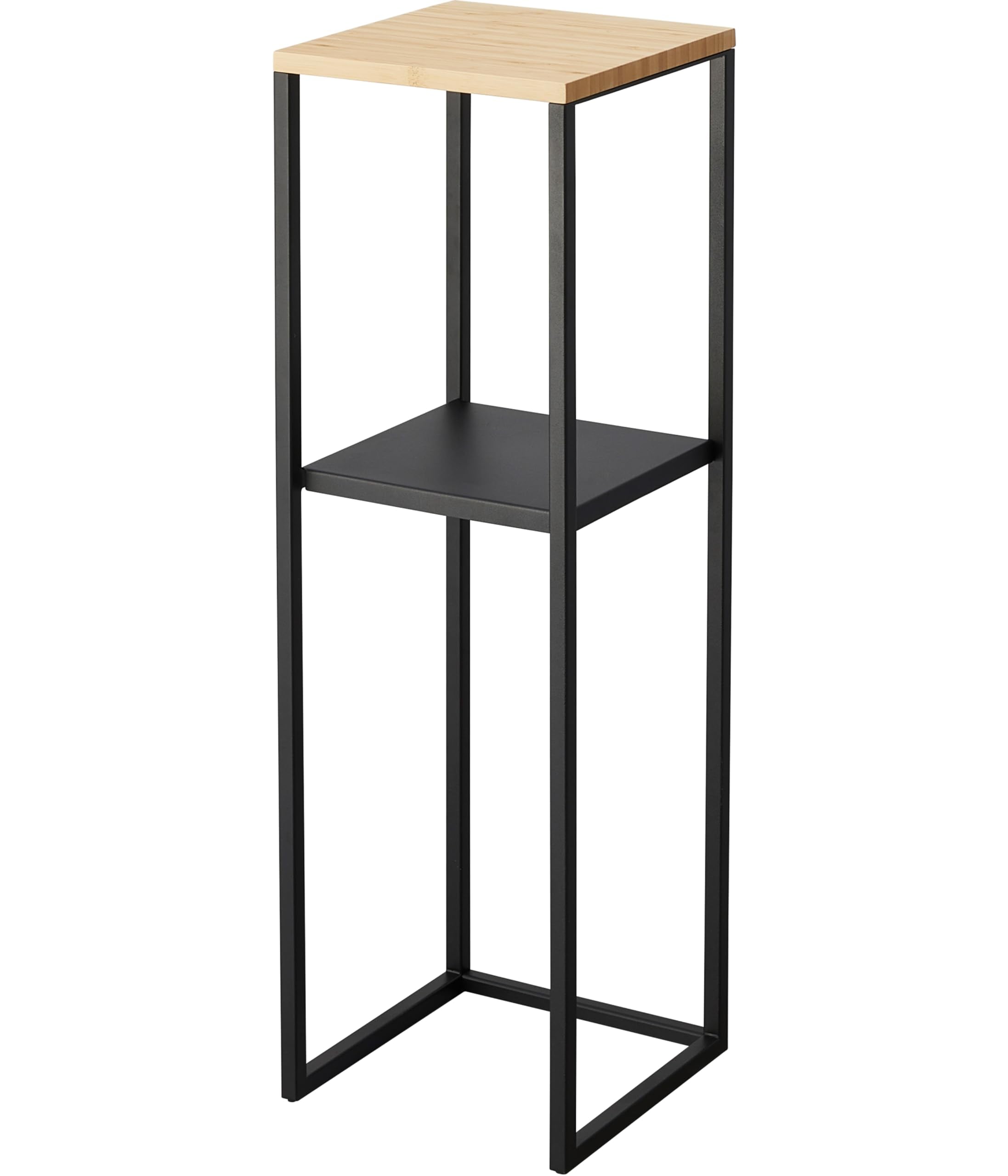 山崎実業(Yamazaki) 加湿器スタンド ブラック 約W25XD25XH80cm タワー tower 小物置き 植物置き 5984