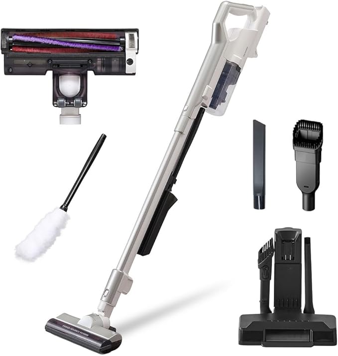 コードレス 充電式サイクロンスティッククリーナー モップスタンド付き SCD-120P-W ホワイト