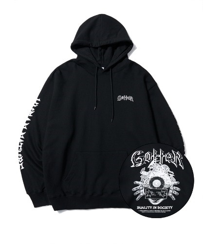 【SEVENTEENミンギュ WOODZチョ スンヨン着用 EGO DIVISION HOODIE】 EGO DIVISION HOODIE_BLACK,BEIGE