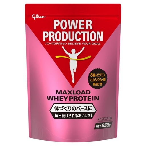 POWER PRODUCTIONパワープロダクション マックスロード ホエイプロテイン ストロベリー味 850g いちご たんぱく質含有率70.3%(無水物換算値)