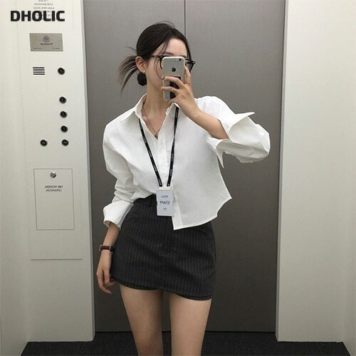 スタンダードセンターボックスクロップドシャツ