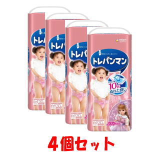 【4個セット】ユニ・チャーム トレパンマン ピンク ビッグサイズ 12kg～22kg 30枚入り ×４