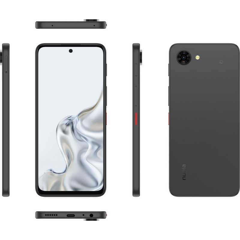 ZTE　SIMフリースマートフォン nubia S2 lite / Unisoc T8100 / 6.7インチ 4GB/128GB ブラック　Z6305J