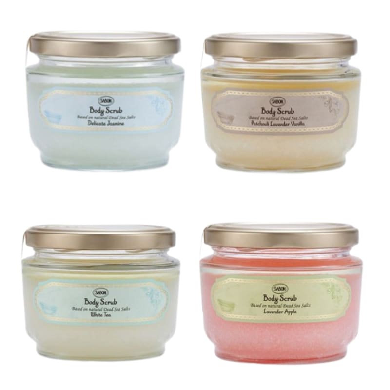 サボン ボディスクラブ 320g 4種(ジャスミン/ラベンダーアップル/パチュリーラベンダーバニラ/ホワイトティー)