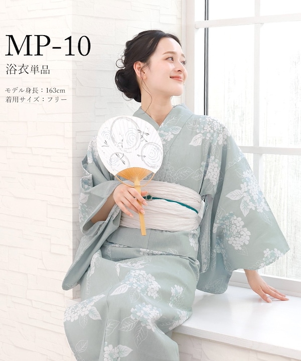 Qoo10 QM 綿麻二部式 ボタン ポケット 浴衣