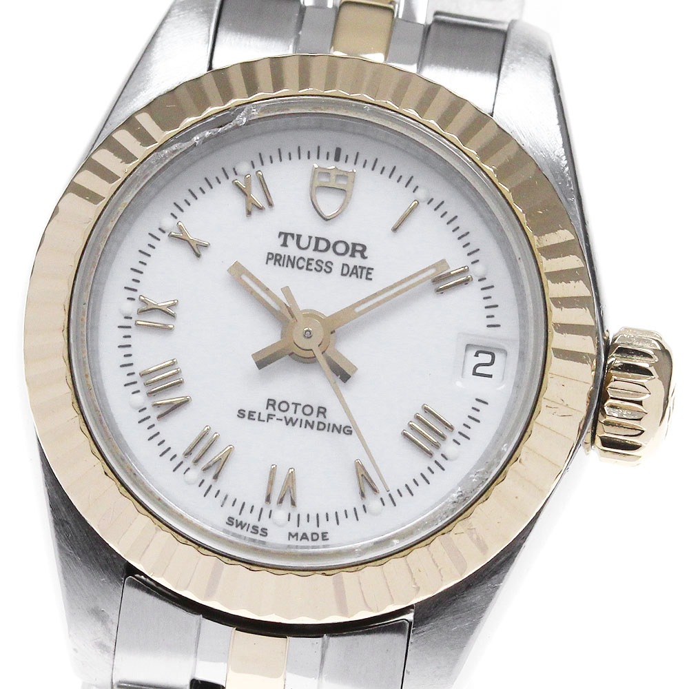 チュードル TUDOR 92513 プリンセス デイト 自動巻き レディース 保証書付き_825989【中古】