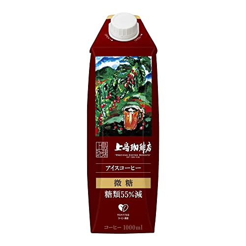 UCC(ユーシーシー) 上島珈琲店 アイスコーヒー 微糖 紙パック 1000ml×12本