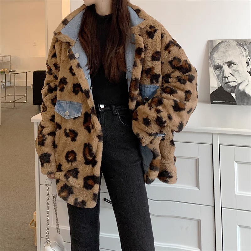 レディース ジャケットリバーシブル 前開き ボアジャケット Gジャン 長袖 ドッキング フェミニン ストリート もこもこ ふわふわ ふっくら ポケット ブルーデニム かわいい 大人可愛い カジュアル