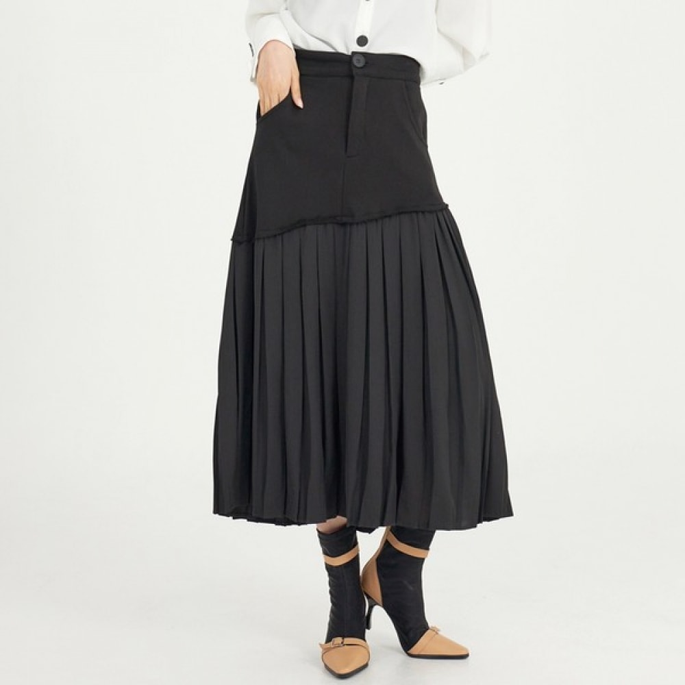 (UNIKE) ハウレスリノロングスカート