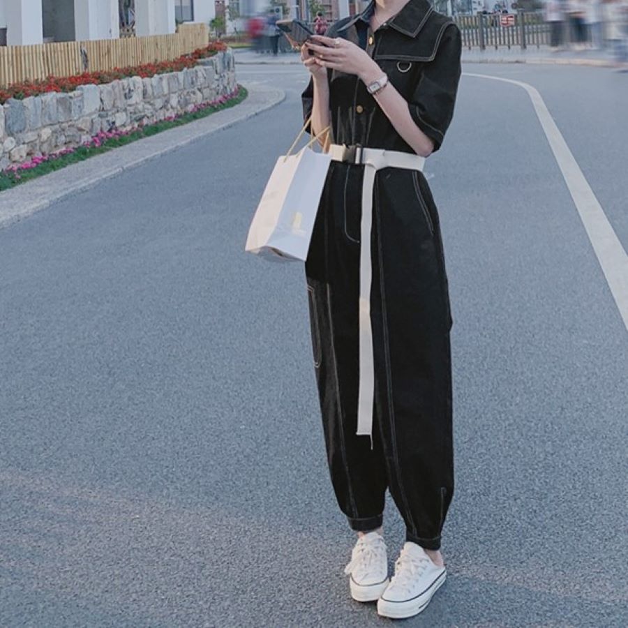 新规入荷続々 パンツスーツ レディース 半袖 サマー ハイウエストツーリング 10代 20代 30代 40代 夏 おしゃれ 10679