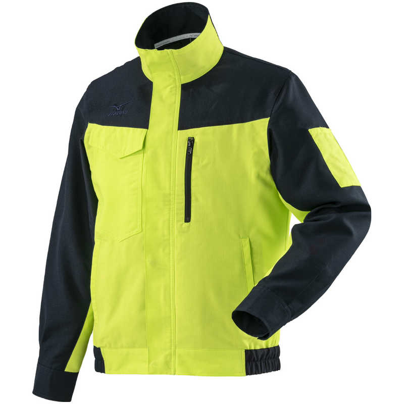 ミズノ　ワークジャケット(春夏向け) ［ユニセックス］ XL 85：ネイビー×ライムグリーン　F2JE018385