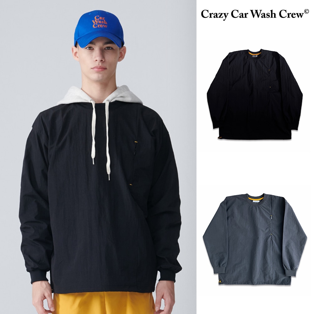 [Crazy Car Wash Crew] CAR WASH HIDDEN POCKET PULLOVER