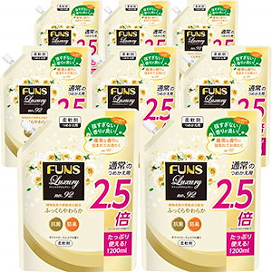 【ケース販売】 FUNSラグジュアリー 柔軟剤 No.92 詰替用 1200ml×8個