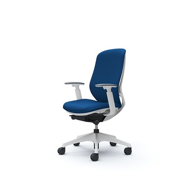 オカムラ シルフィー 可動肘 背クッション ハイ C687XWFSF3 ミディアムブルー [オフィスチェア]