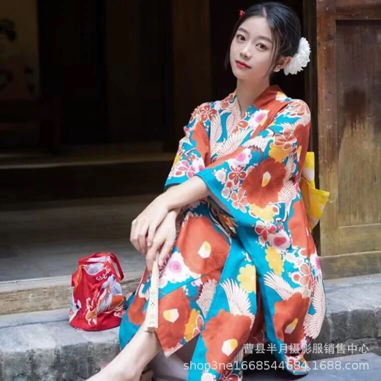 2024新人気浴衣 日本伝統着物浴衣女性浴衣日系ドレス 着痩せ 衣装花火大会 可愛らしい浴衣