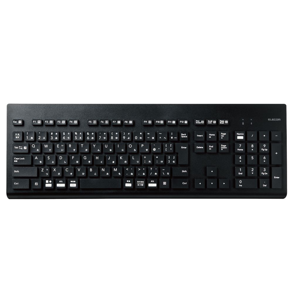 エレコム メンブレンキーボード 無線 ワイヤレス Bluetooth（ブラック） TKWS03BMKBK