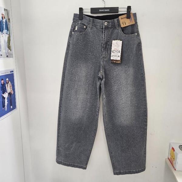 BANG BANG HC19 女性 春 全体的にワイドバレルフィット ウエストバンド スパン ジーンズ (E45300901) 9,348円