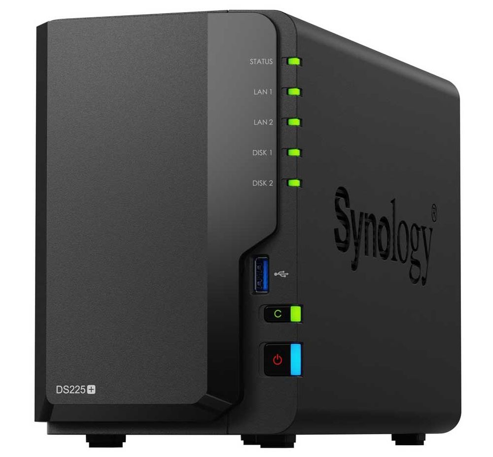 Synologyシノロジー Intel 4コアCeleron J4125搭載2ベイNAS DS225+ DS225