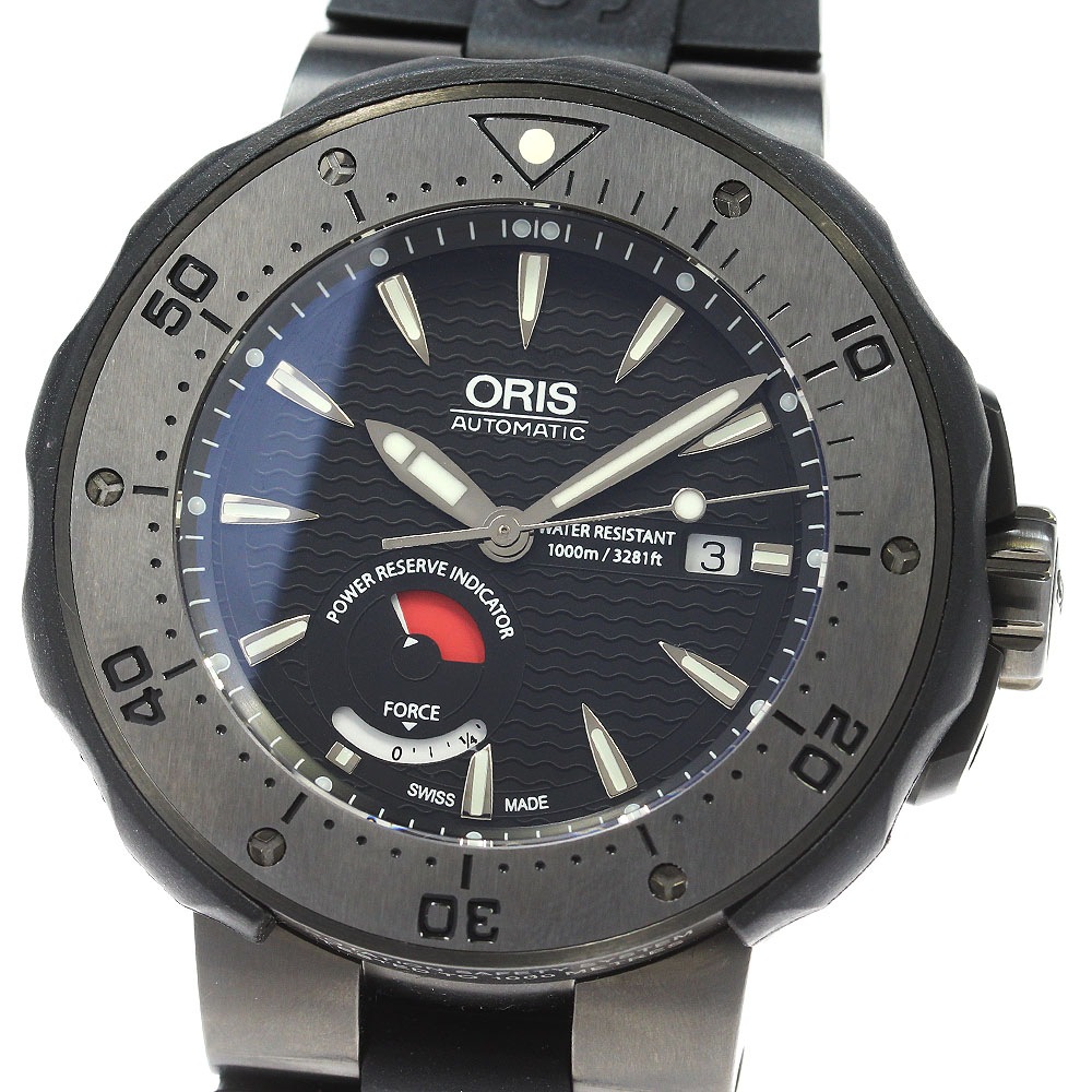 オリス ORIS 7645 コールモスキーン リミテッドエディション デイデイト 自動巻き メンズ 良品 保証書付き_843540【中古】