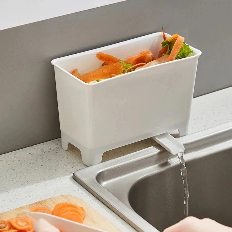 カウンターゴミ箱ミニ家庭用キッチン用キッチン収納箱池水切りかご乾湿分離濾過神器69