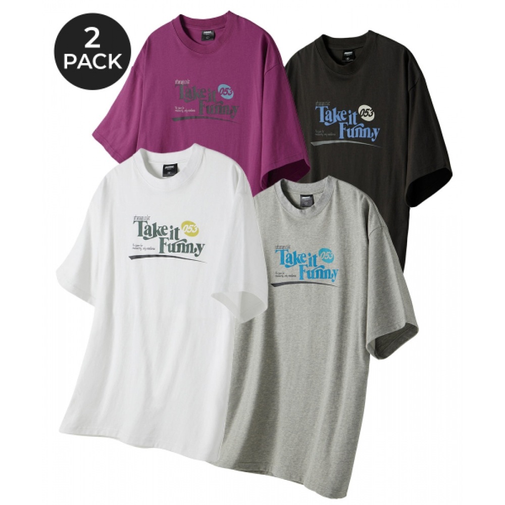 アーバネージ [2パック] テイク・イット・ファニー 053 オーバーショートスリーブ (4COLOR)