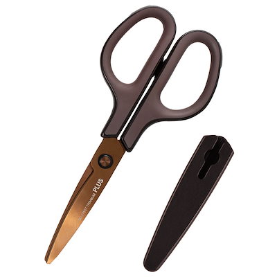 他サイト： プラス(PLUS)はさみ フィットカットカーブ チタンコート チタンブラウン SC-175ST　34-519の商品画像