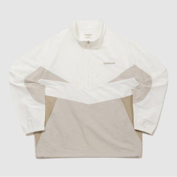 長袖Tシャツ TQT UQ221CWT49-SCW レイトチェックアウト リネン スタンドネック アノラック / スイートコーン