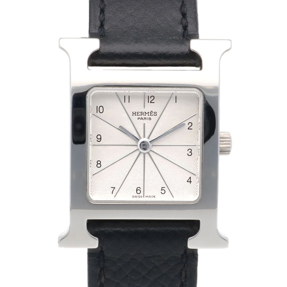 エルメス Hウォッチ 腕時計 ステンレススチール HH1.210 クオーツ 1年保証 HERMES 中古