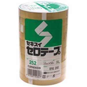 （業務用3セット）セロテープ 252 15mmx50m 10巻 x3セット