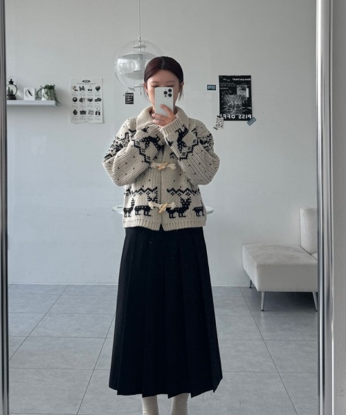MIXXO ロングプリーツスカート E WHFV1QG_MIWWHFC1QG