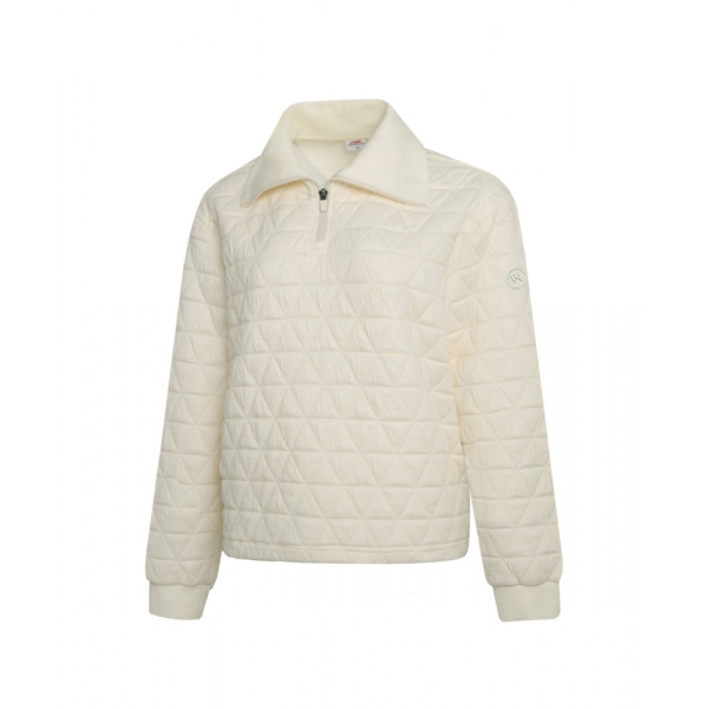 プロワールドカップ PWX Q424-3274-1IV 女性用冬用キルトジップアップ T シャツ